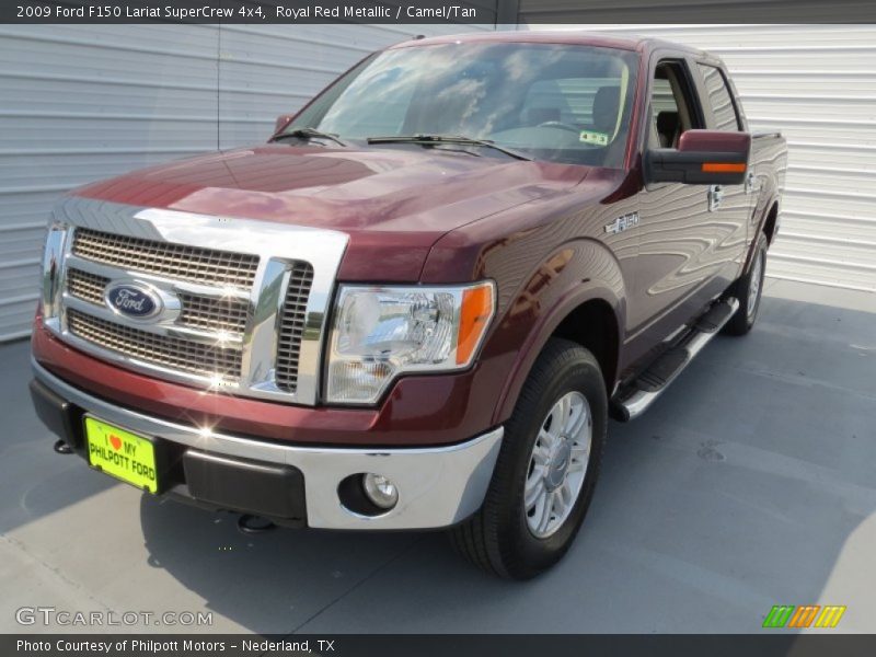Royal Red Metallic / Camel/Tan 2009 Ford F150 Lariat SuperCrew 4x4