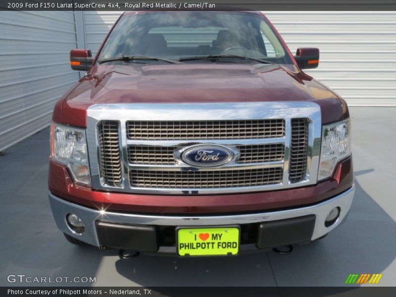 Royal Red Metallic / Camel/Tan 2009 Ford F150 Lariat SuperCrew 4x4