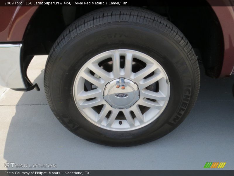 Royal Red Metallic / Camel/Tan 2009 Ford F150 Lariat SuperCrew 4x4