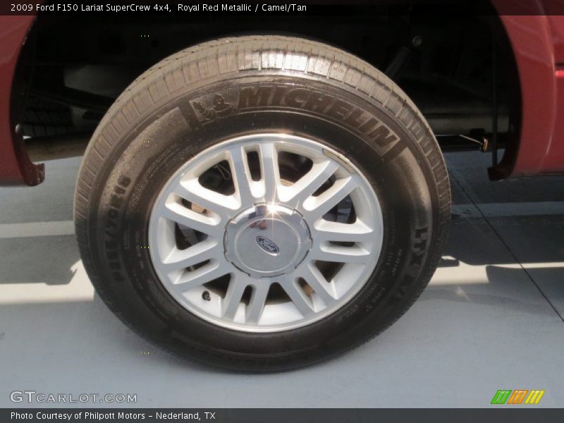 Royal Red Metallic / Camel/Tan 2009 Ford F150 Lariat SuperCrew 4x4