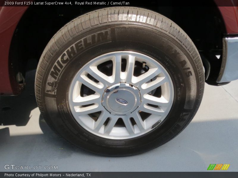 Royal Red Metallic / Camel/Tan 2009 Ford F150 Lariat SuperCrew 4x4