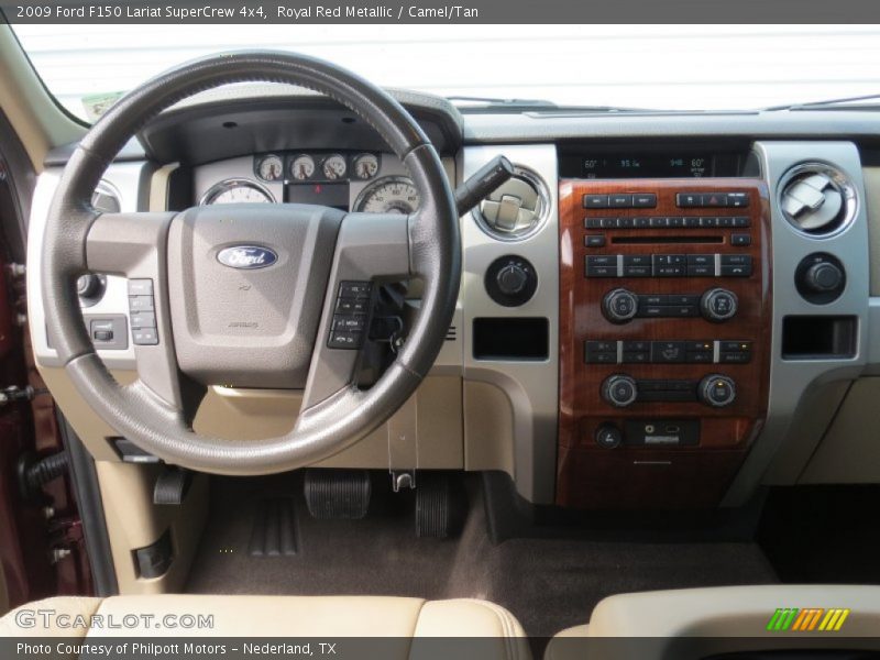 Royal Red Metallic / Camel/Tan 2009 Ford F150 Lariat SuperCrew 4x4