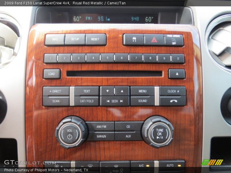 Royal Red Metallic / Camel/Tan 2009 Ford F150 Lariat SuperCrew 4x4