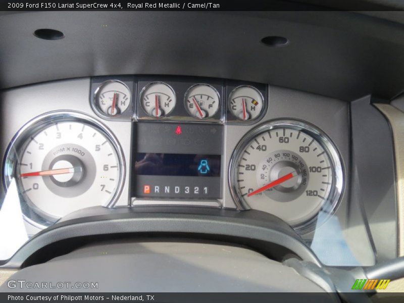 Royal Red Metallic / Camel/Tan 2009 Ford F150 Lariat SuperCrew 4x4