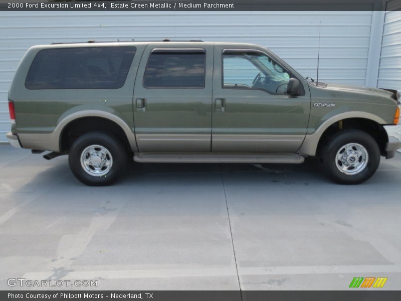 Estate Green Metallic / Medium Parchment 2000 Ford Excursion Limited 4x4
