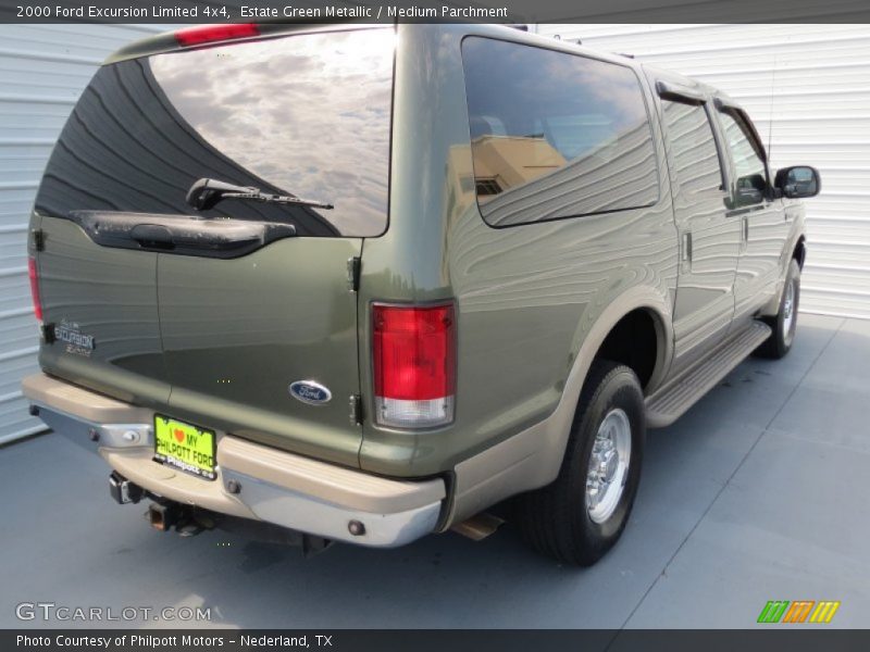 Estate Green Metallic / Medium Parchment 2000 Ford Excursion Limited 4x4
