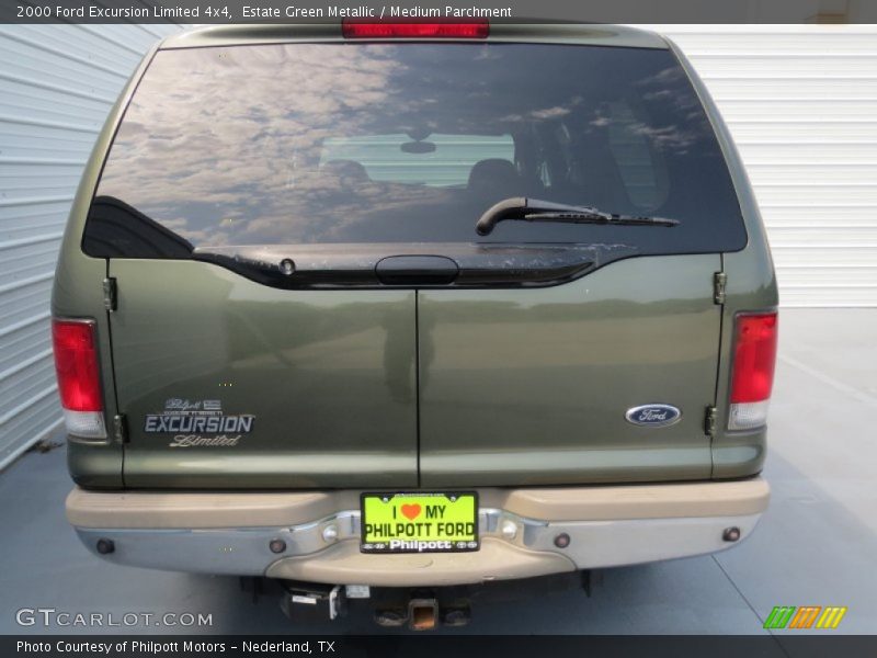 Estate Green Metallic / Medium Parchment 2000 Ford Excursion Limited 4x4