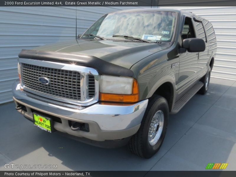 Estate Green Metallic / Medium Parchment 2000 Ford Excursion Limited 4x4
