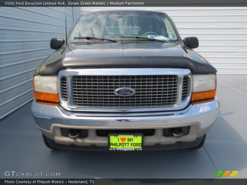 Estate Green Metallic / Medium Parchment 2000 Ford Excursion Limited 4x4