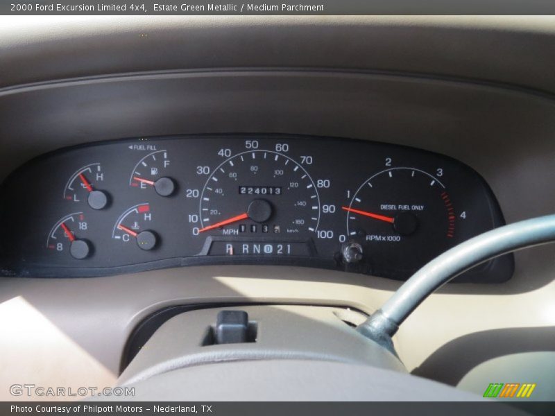  2000 Excursion Limited 4x4 Limited 4x4 Gauges