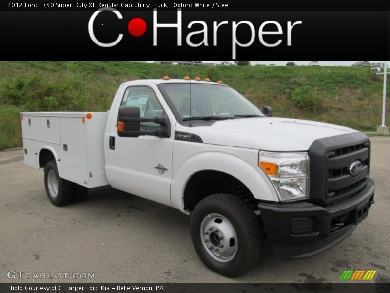 Oxford White / Steel 2012 Ford F350 Super Duty XL Regular Cab Utility Truck