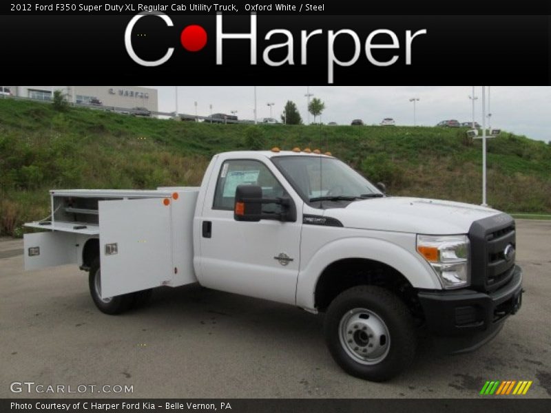 Oxford White / Steel 2012 Ford F350 Super Duty XL Regular Cab Utility Truck