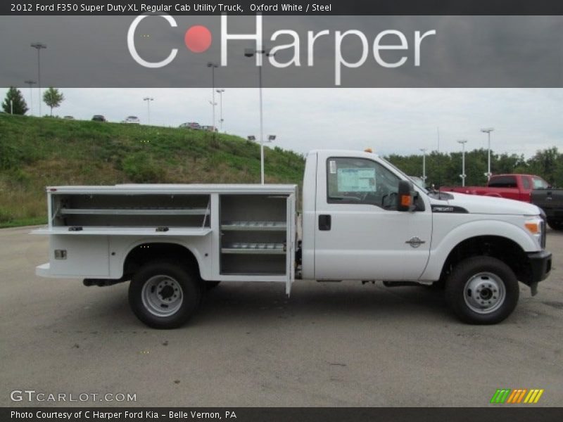 Oxford White / Steel 2012 Ford F350 Super Duty XL Regular Cab Utility Truck