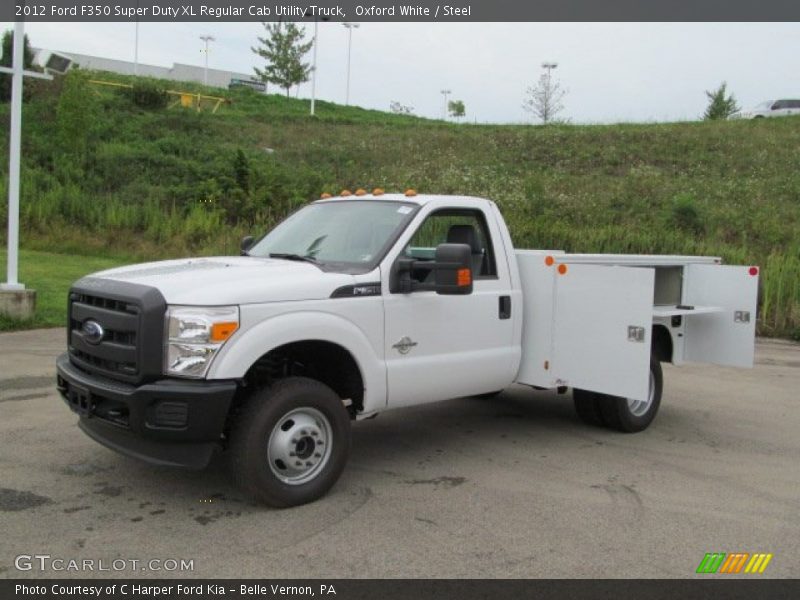 Oxford White / Steel 2012 Ford F350 Super Duty XL Regular Cab Utility Truck