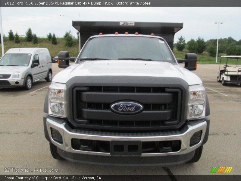 Oxford White / Steel 2012 Ford F550 Super Duty XL Regular Cab 4x4 Dump Truck