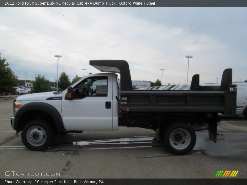 Oxford White / Steel 2012 Ford F550 Super Duty XL Regular Cab 4x4 Dump Truck