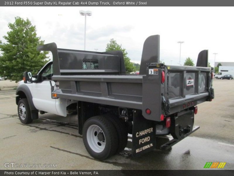 Oxford White / Steel 2012 Ford F550 Super Duty XL Regular Cab 4x4 Dump Truck