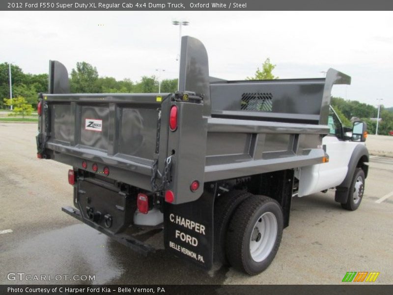 Oxford White / Steel 2012 Ford F550 Super Duty XL Regular Cab 4x4 Dump Truck