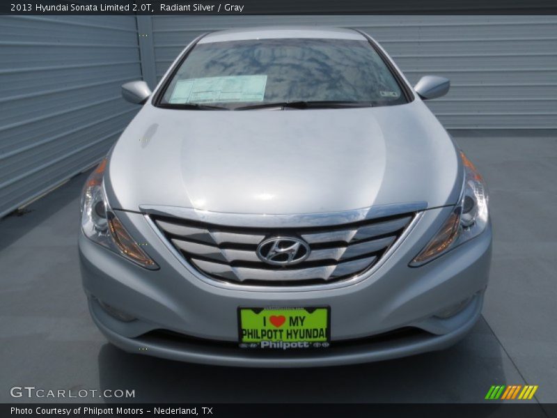 Radiant Silver / Gray 2013 Hyundai Sonata Limited 2.0T