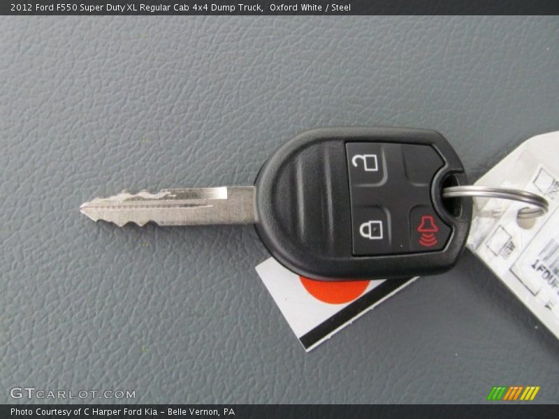 Oxford White / Steel 2012 Ford F550 Super Duty XL Regular Cab 4x4 Dump Truck