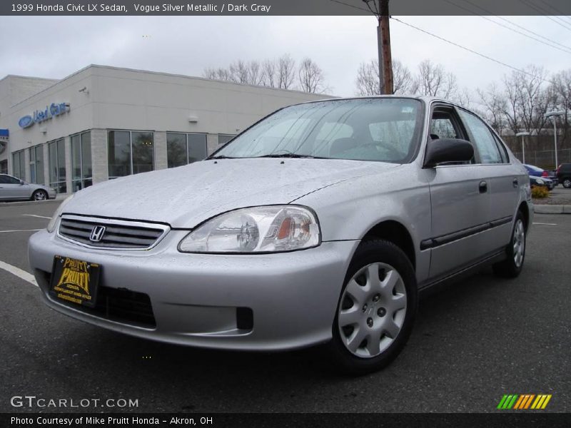Vogue Silver Metallic / Dark Gray 1999 Honda Civic LX Sedan