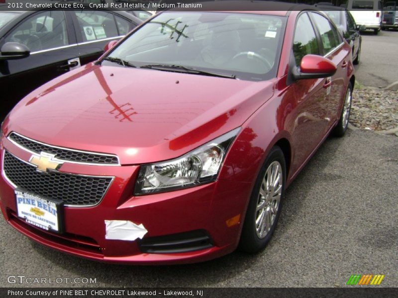 Crystal Red Metallic / Medium Titanium 2012 Chevrolet Cruze Eco