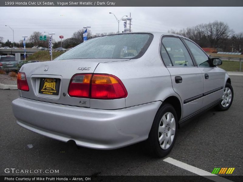Vogue Silver Metallic / Dark Gray 1999 Honda Civic LX Sedan