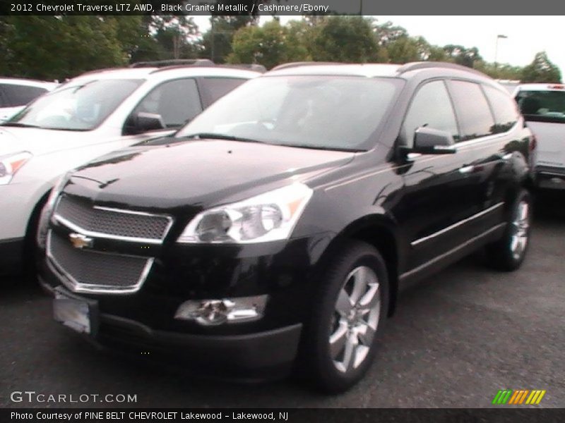 Black Granite Metallic / Cashmere/Ebony 2012 Chevrolet Traverse LTZ AWD