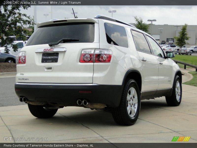 Summit White / Light Titanium 2008 GMC Acadia SLE