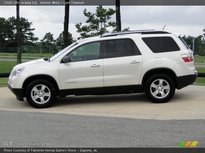 Summit White / Light Titanium 2008 GMC Acadia SLE