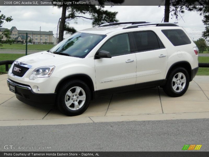 Summit White / Light Titanium 2008 GMC Acadia SLE