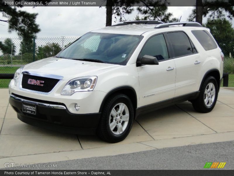 Summit White / Light Titanium 2008 GMC Acadia SLE