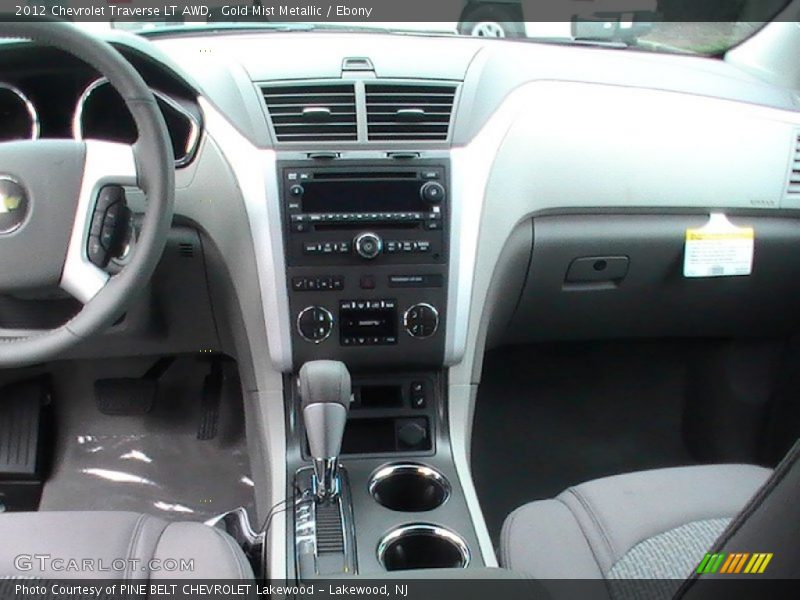 Gold Mist Metallic / Ebony 2012 Chevrolet Traverse LT AWD