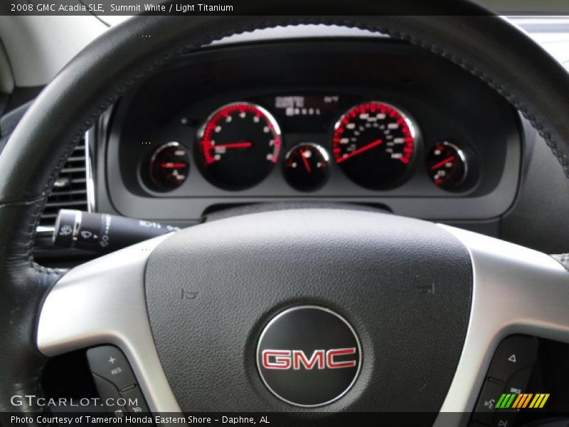Summit White / Light Titanium 2008 GMC Acadia SLE