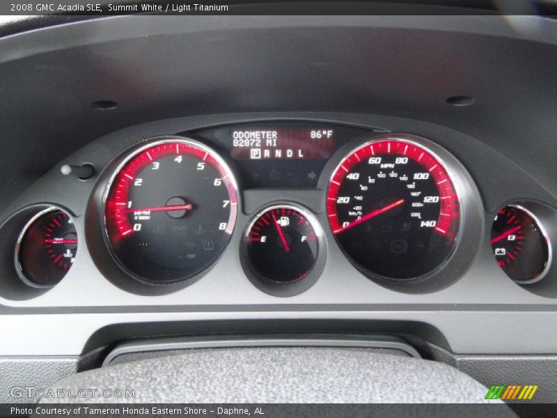 Summit White / Light Titanium 2008 GMC Acadia SLE
