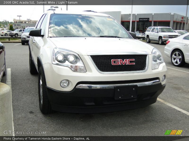 Summit White / Light Titanium 2008 GMC Acadia SLE