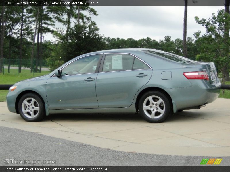 Aloe Green Metallic / Bisque 2007 Toyota Camry LE V6