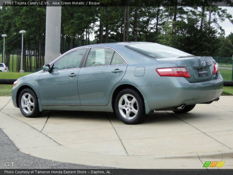 Aloe Green Metallic / Bisque 2007 Toyota Camry LE V6