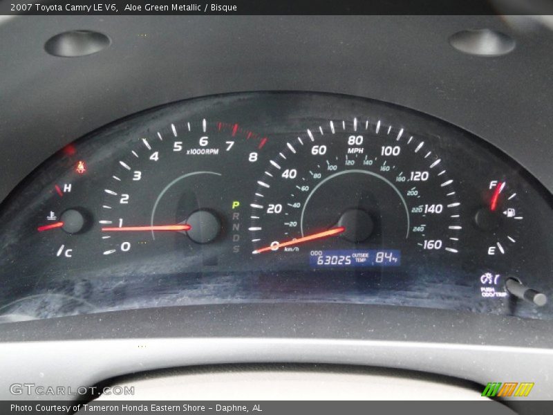 Aloe Green Metallic / Bisque 2007 Toyota Camry LE V6