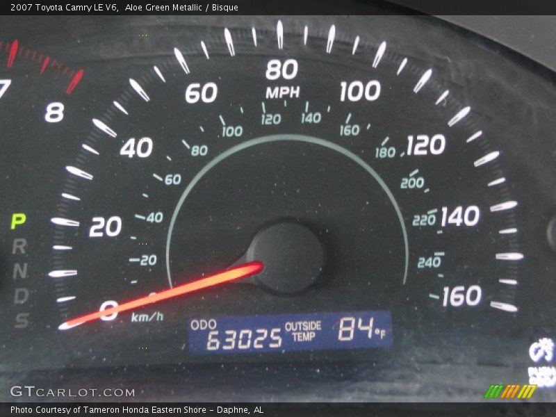 Aloe Green Metallic / Bisque 2007 Toyota Camry LE V6