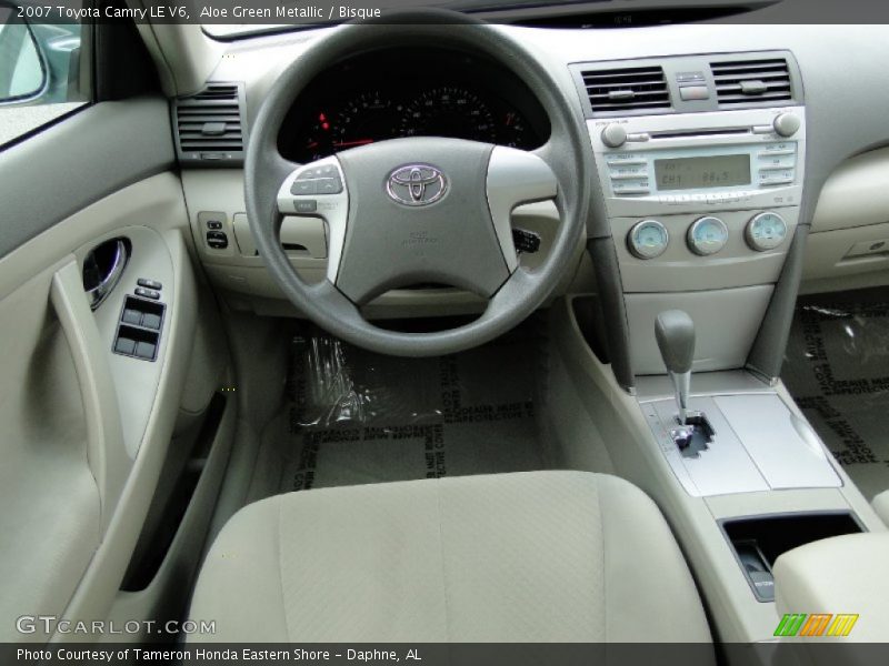 Aloe Green Metallic / Bisque 2007 Toyota Camry LE V6