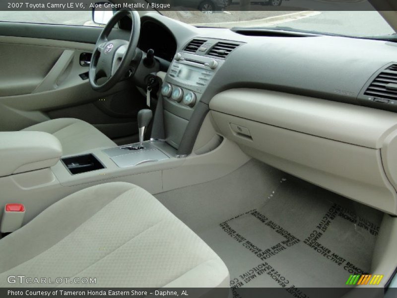 Aloe Green Metallic / Bisque 2007 Toyota Camry LE V6