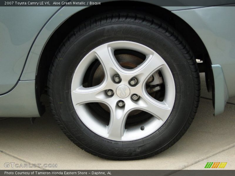 Aloe Green Metallic / Bisque 2007 Toyota Camry LE V6