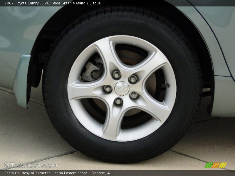 Aloe Green Metallic / Bisque 2007 Toyota Camry LE V6