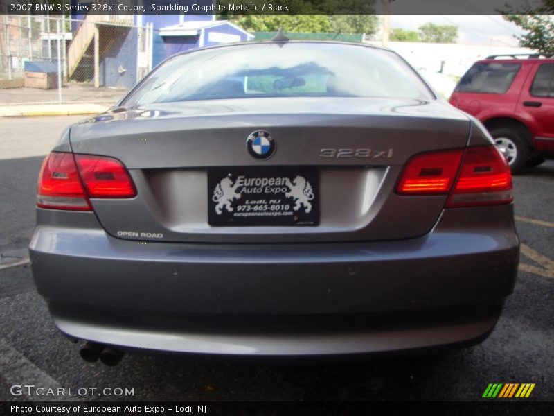 Sparkling Graphite Metallic / Black 2007 BMW 3 Series 328xi Coupe