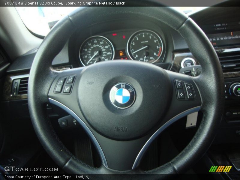 Sparkling Graphite Metallic / Black 2007 BMW 3 Series 328xi Coupe