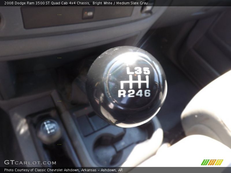  2008 Ram 3500 ST Quad Cab 4x4 Chassis 6 Speed Manual Shifter