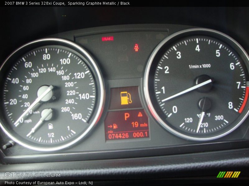 Sparkling Graphite Metallic / Black 2007 BMW 3 Series 328xi Coupe