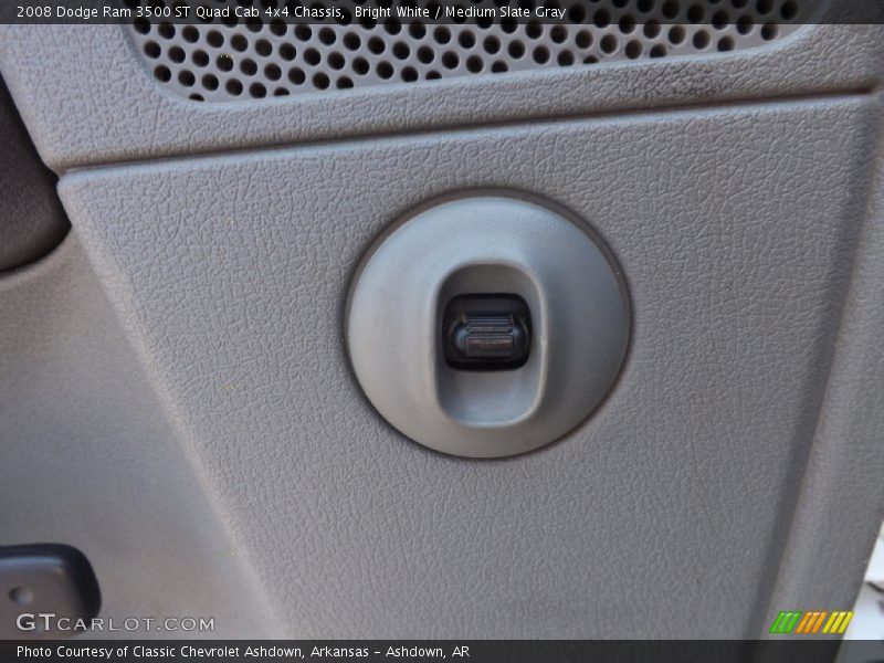 Bright White / Medium Slate Gray 2008 Dodge Ram 3500 ST Quad Cab 4x4 Chassis