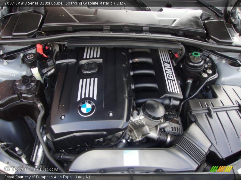 Sparkling Graphite Metallic / Black 2007 BMW 3 Series 328xi Coupe